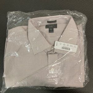 NWT J.Crew Ludlow stretch two-ply easy-care cotton dress shirt in microcheck 15h
